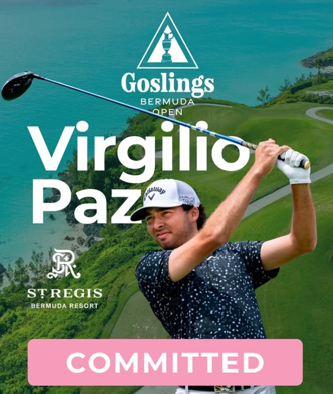 Paz Commits to Goslings Bermuda Open